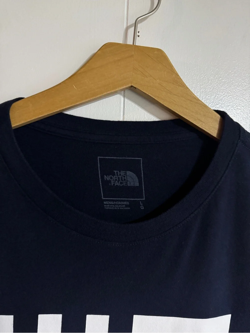 The North Face Navy Blue T-shirt USA Edition Long Sleeve Shirt America